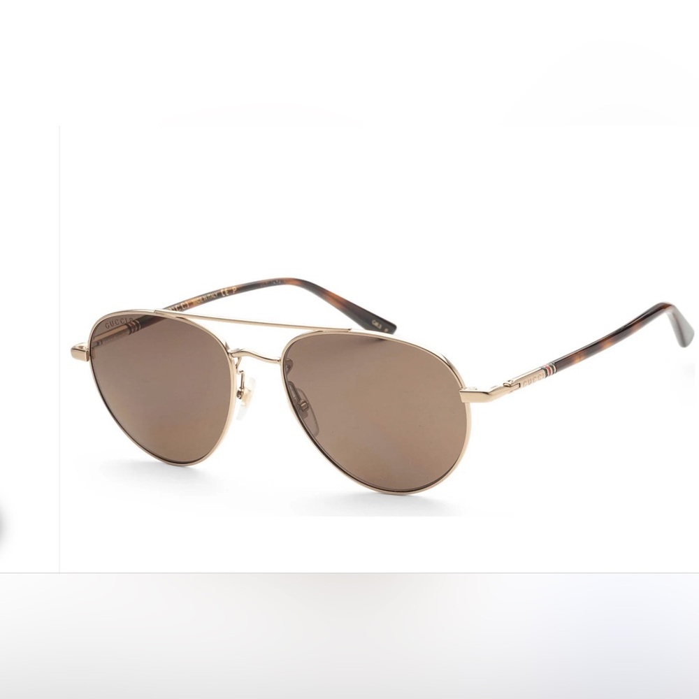 NWOT GUCCI UNISEX Gucci Unisex Oval Sunglasses
Gg0388s 007 Gold/Havana 56mm